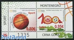Montenegro 2013 Sport S/s, Mint NH, History - Sport - Europa Hang-on Issues - Basketball - Sport (other And Mixed) - Europäischer Gedanke