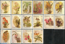 Guyana 1985 Orchids 16v, Mint NH, Nature - Flowers & Plants - Orchids - Guyane (1966-...)