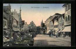 AK Bad Kissingen, Marktplatz Mit Weinstube U. Restaurant Weigands  - Bad Kissingen