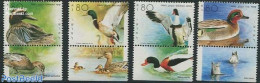 Israel 1989 Ducks 4v, Mint NH, Nature - Birds - Ducks - Ongebruikt (met Tabs)