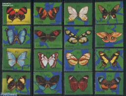 Guyana 1994 Butterflies 16v, Mint NH, Nature - Butterflies - Guyane (1966-...)