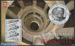 Vatican 2014 Bramante S/s, Mint NH, Various - Round-shaped Stamps - Art - Architects - Ongebruikt