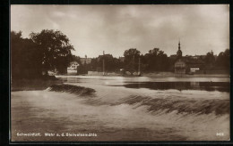 AK Schweinfurt, Wehr A. D. Bleiweissmühle  - Schweinfurt