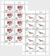 GREENLAND 2024 Europa CEPT. Underwater Fauna & Flora - Fine 2 Sheets MNH - Nuovi