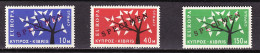 Chypre - Cyprus - Zypern 1962 Y&T N°SP207 à 209 - Michel N°MT215 à 217 *** - EUROPA - Spécimen - Unused Stamps