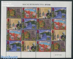 Macao 1999 Portugese Administration M/s, Mint NH, History - Various - History - Maps - Art - Bridges And Tunnels - Neufs