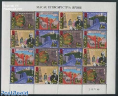 Macao 1999 Portugese Administration M/s, Mint NH, History - Various - History - Maps - Art - Bridges And Tunnels - Ongebruikt