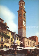 72340295 Verona Veneto Scorcio Piazza Erbe E Torre Dei Lamberti Verona - Autres & Non Classés