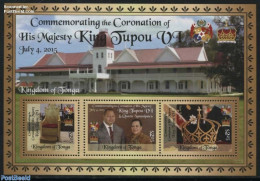 Tonga 2015 King Tupou VI S/s, Mint NH, History - Kings & Queens (Royalty) - Familles Royales