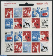 Netherlands 2015 Christmas M/s S-a (Kruidvat Logo), Mint NH, Nature - Religion - Animals (others & Mixed) - Bears - Bi.. - Unused Stamps