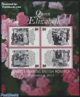 Niuafo'ou 2015 Elizabeth Longest Reigning Monarch S/s, Mint NH, History - Kings & Queens (Royalty) - Familles Royales
