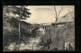 CPA Ax-les-Termes, Usine Et Viaduc Du Castelet  - Other & Unclassified