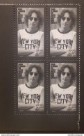 O) 2021 BRAZIL, ARTIST COMPOSER MUSICIAN JOHN LENNON, BLOCK BY 4 STAMPS MNH - Other & Unclassified