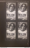 O) 2021 BRAZIL, ARTIST COMPOSER MUSICIAN JOHN LENNON, BLOCK BY 4 STAMPS MNH - Andere & Zonder Classificatie