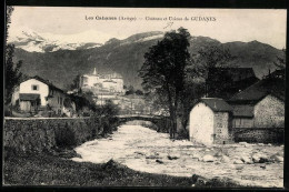 CPA Gudanes, Les Cabanes, Château Et Usines  - Autres & Non Classés