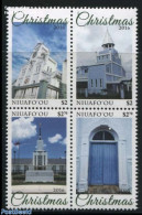 Niuafo'ou 2016 Christmas 4v [+], Mint NH, Religion - Christmas - Churches, Temples, Mosques, Synagogues - Noël