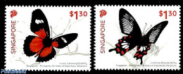 Singapore 2019 Butterflies 2v, Joint Issue Philipines , Mint NH, Nature - Various - Butterflies - Joint Issues - Emissions Communes