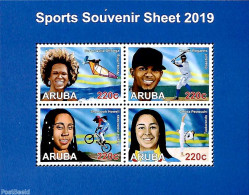 Aruba 2019 Sports S/s, Mint NH, Sport - Baseball - Cycling - Judo - Sailing - Sport (other And Mixed) - Honkbal