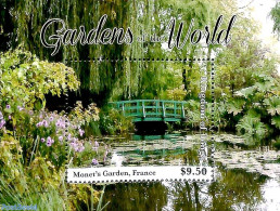 Tonga 2019 Gardens Of The World S/s, Mint NH, Nature - Gardens - Art - Bridges And Tunnels - Ponts