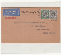 Tanganyika / Airmail / Postmarks / South Africa - Sonstige & Ohne Zuordnung