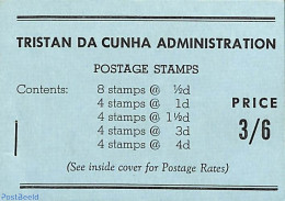 Tristan Da Cunha 1957 Definitives Booklet, Mint NH, Nature - Transport - Cattle - Shells & Crustaceans - Stamp Booklet.. - Meereswelt