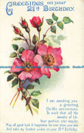 R663280 Greetings On Your 21 St Birthday. 1918 - Monde