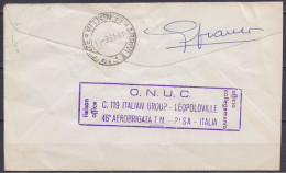 L. De L'ONUC Affr. 30L Càd "PISA CORR. PACCHI /15.3.1961 Pour SENIGALLIA (ao Dos: Cachet [O.N.U.C. /C.119 ITALIAN GROUP- - 1961-70: Marcophilia