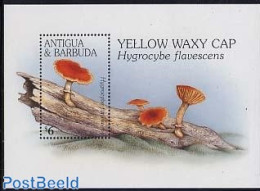 Antigua & Barbuda 1996 Mushrooms S/s, Mint NH, Nature - Mushrooms - Mushrooms