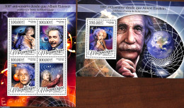 Mozambique 2016 Albert Einstein 2 S/s, Mint NH, History - Science - Nobel Prize Winners - Physicians - Nobelpreisträger