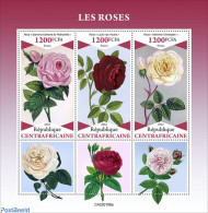 Central Africa 2022 Roses, Mint NH, Nature - Flowers & Plants - Roses - Centrafricaine (République)