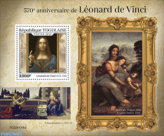 Togo 2022 570th Anniversary Of Leonardo Da Vinci, Mint NH, Art - Leonardo Da Vinci - Paintings - Togo (1960-...)