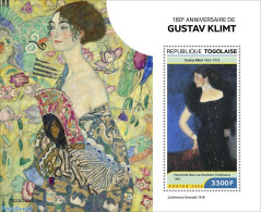 Togo 2022 160th Anniversary Of Gustav Klimt, Mint NH, Art - Gustav Klimt - Paintings - Togo (1960-...)