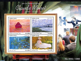 Sierra Leone 2015 Claude Monet, Mint NH, Art - Paintings - Other & Unclassified