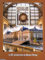 Central Africa 2016 Musee D'Orsay S/s, Mint NH, Transport - Railways - Art - Museums - Eisenbahnen