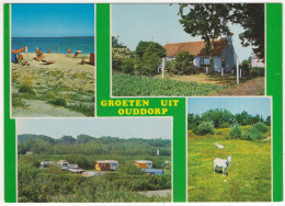Groeten Uit Ouddorp - (Nederland/Holland) - O.a.: Camping, Peugeot 204 Break, Geiten/Ziege - Autres & Non Classés