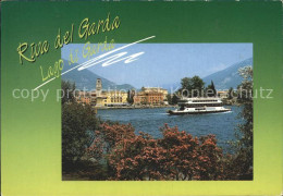 72339625 Riva Del Garda Scorcio Panoramico Uferpartie Am Gardasee Ausflugsdampfe - Altri & Non Classificati