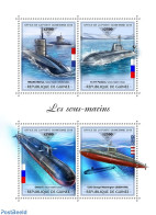 Guinea, Republic 2018 Submarines, Mint NH, Transport - Ships And Boats - Schiffe