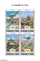 Guinea, Republic 2018 Battle Of Crete, Mint NH, History - Transport - Militarism - Aircraft & Aviation - Militares