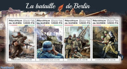 Guinea, Republic 2018 The Battle Of Berlin, Mint NH, History - Various - Militarism - World War II - Weapons - Militares