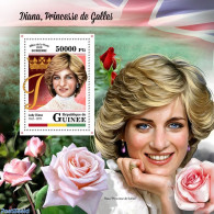 Guinea, Republic 2018 Lady Diana, Mint NH, History - Nature - Charles & Diana - Roses - Königshäuser, Adel