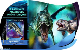 Djibouti 2016 Prehistoric Water Animals, Mint NH, Nature - Fish - Prehistoric Animals - Peces