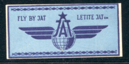 Yugoslavia, Fly By JAT, Plane, Cinderella, MNH - Avions