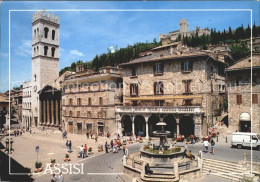 72339576 Assisi Umbria Piazza Del Comune Fontana Gemeindeplatz Brunnen Firenze - Altri & Non Classificati