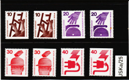 JSKa/25 DEUTSCHLAND - BERLIN 1971 Michl 403/04 D+405/06 D ** Postfrisch SIEHE ABBILDUNG - Unused Stamps