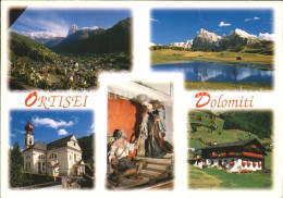 72338909 Ortisei St Ulrich Val Gardena Alpe Di Siusi La Parrocchiale Statua Seis - Autres & Non Classés