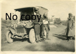 PHOTO FRANCAISE 224e RI - AMBULANCE CONDUIT PAR DES AMERICAINS A VILLEVEQUE PRES ATTILLY - SAINT QUENTIN AISNE 1914 1918 - War, Military