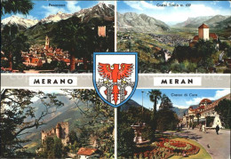 72338883 Meran Merano Panorama Texelgruppe Schloss Tirol Brunnenberg Kurhaus Mer - Autres & Non Classés