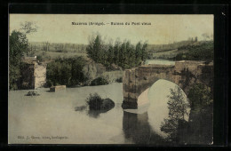 CPA Mazères, Ruines Du Pont Vieux  - Other & Unclassified