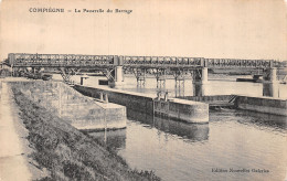 60 COMPIEGNE LA PASSERELLE DU BARRAGE - Compiegne