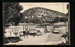CPA Lavelanet, Place De La Revolution Et Le Soulat, Vue De Berg  - Lavelanet